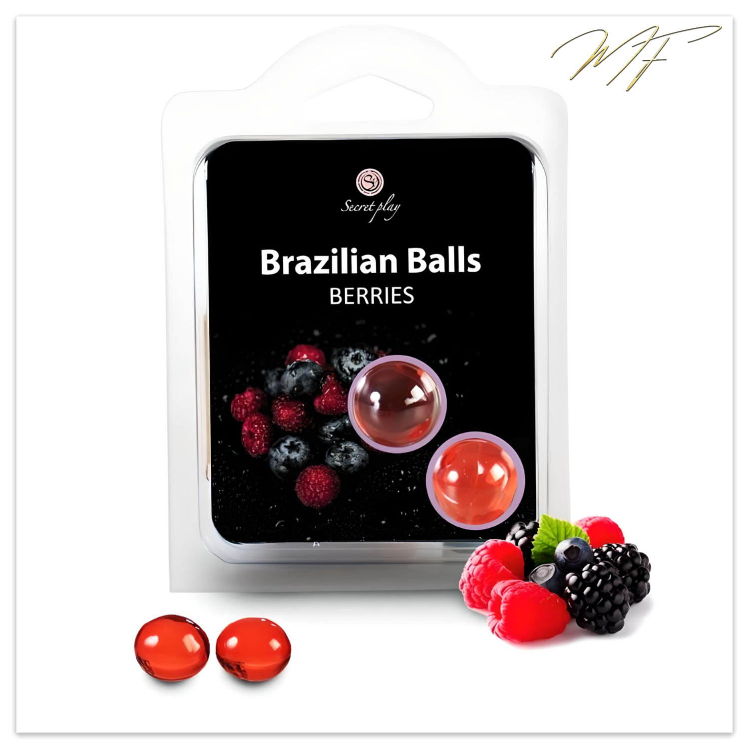 Brazilian Balls Massage- und Gleitöl - Waldbeere