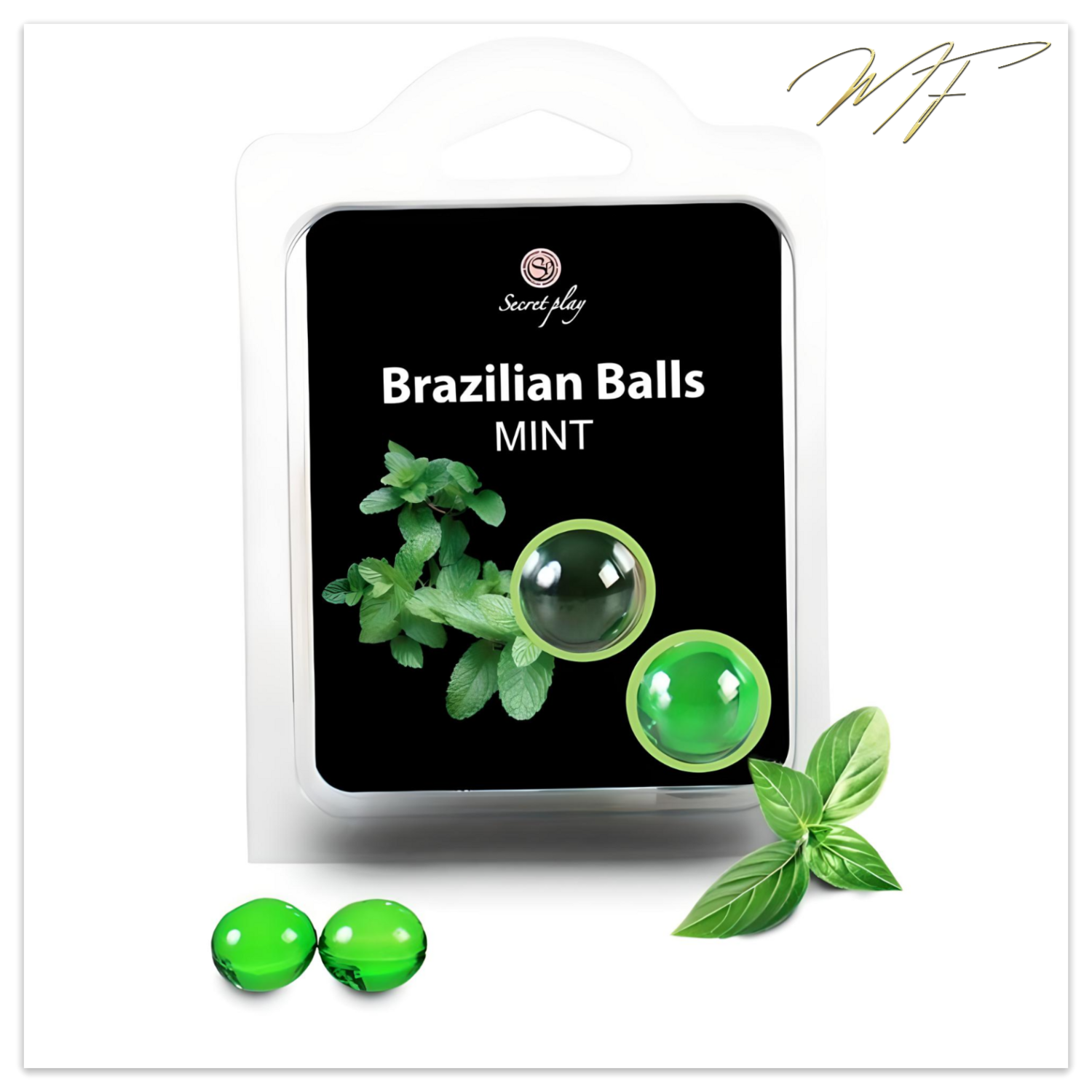 Brazilian Balls Massage- und Gleitöl - Minze
