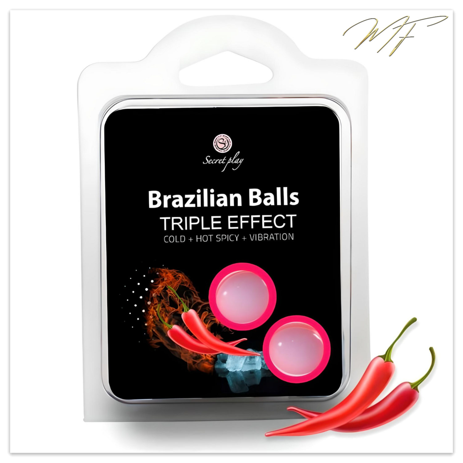 Brazilian Balls Massage- und Gleitöl - Dreifach-Effekt
