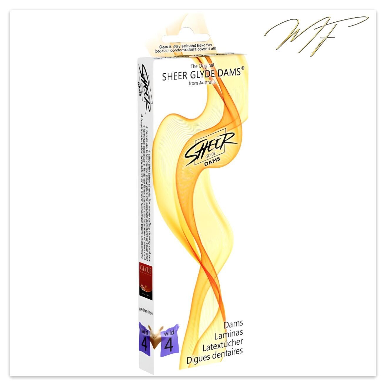 SHEER GLYDE Latex Lecktücher - Brombeere