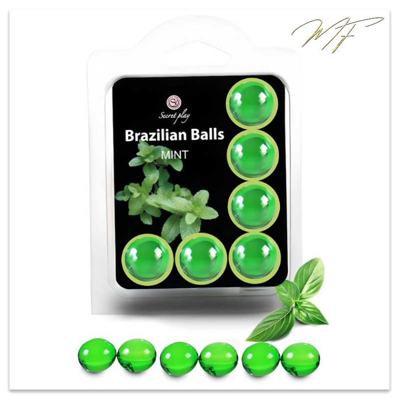 Brazilian Balls Massage- und Gleitöl - Minze