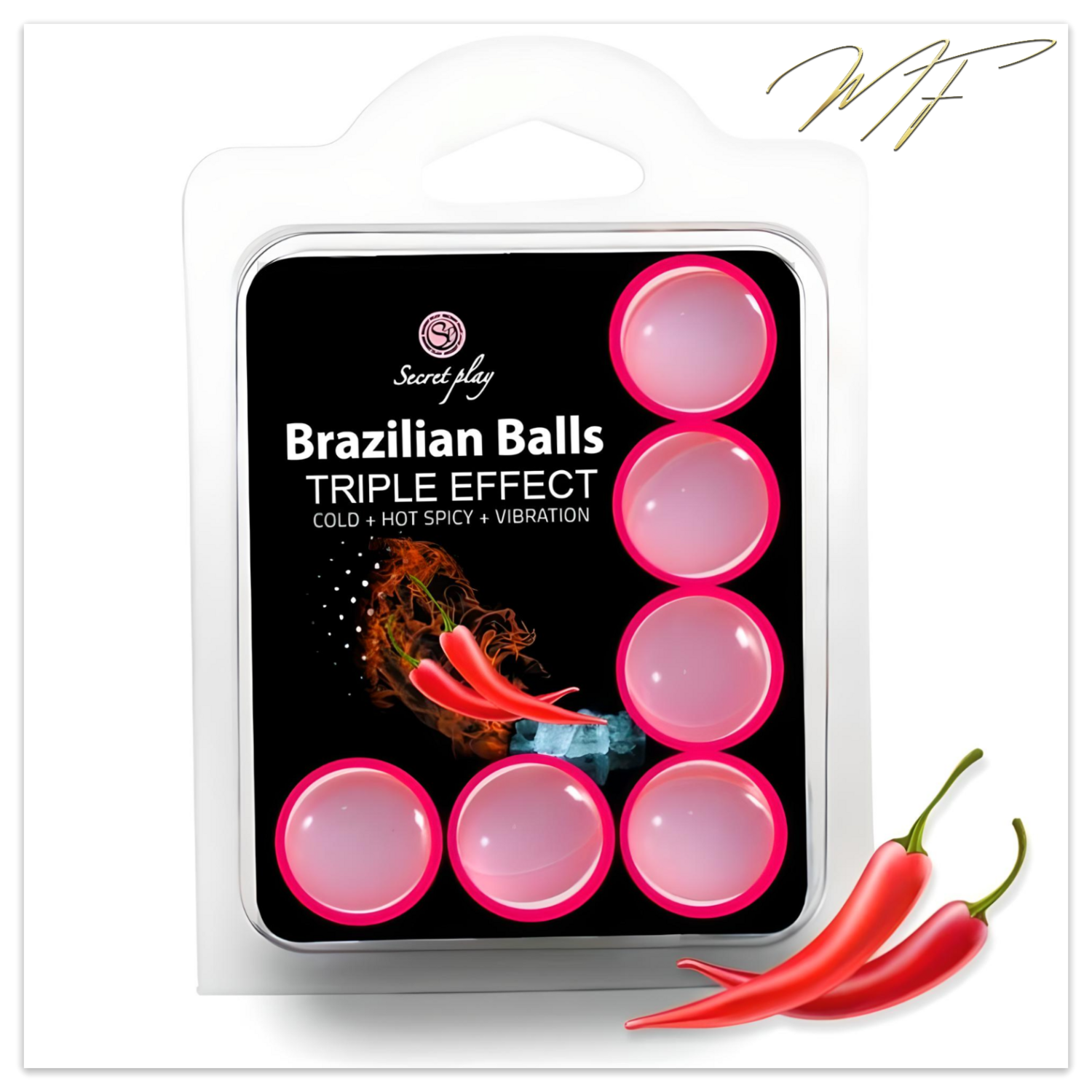 Brazilian Balls Massage- und Gleitöl - Dreifach-Effekt