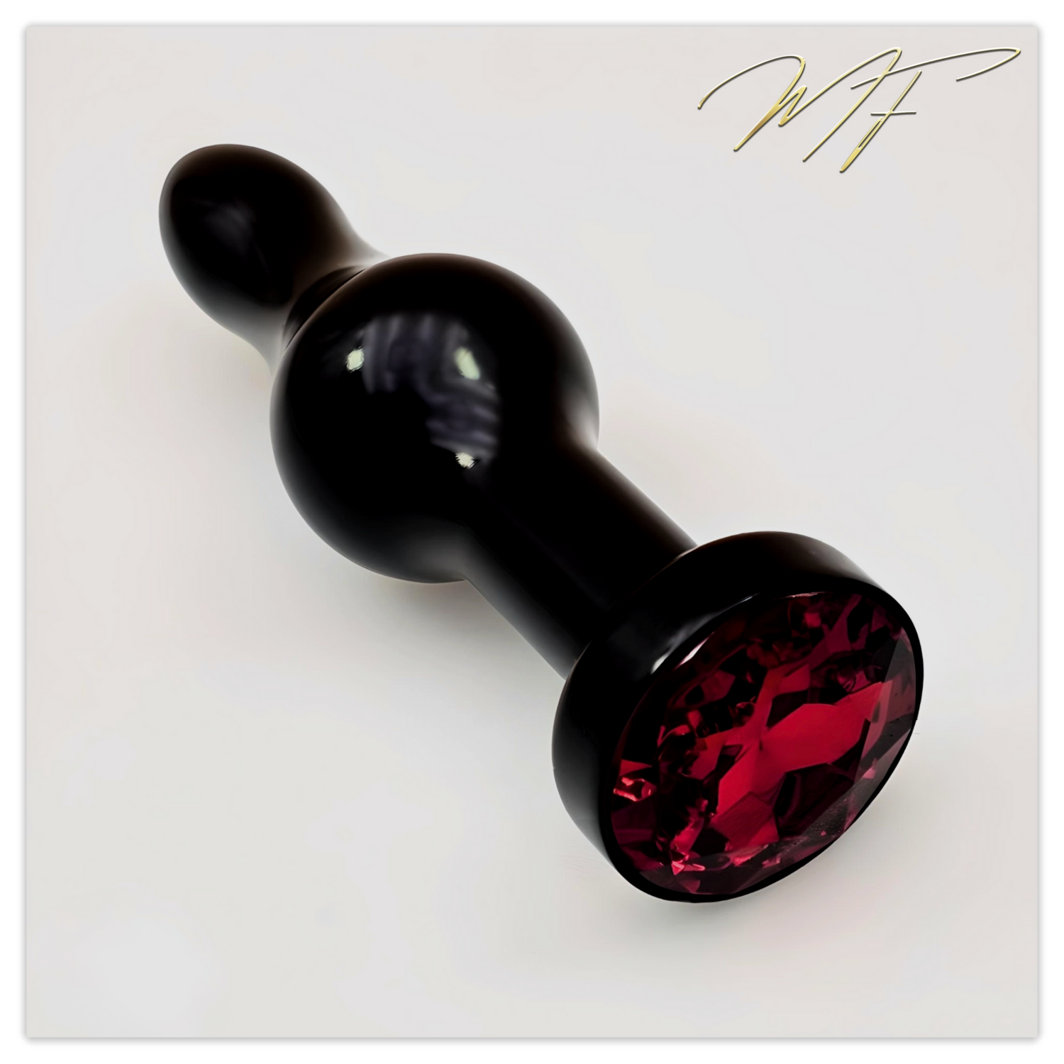 Anal-Plug schwarz/rot