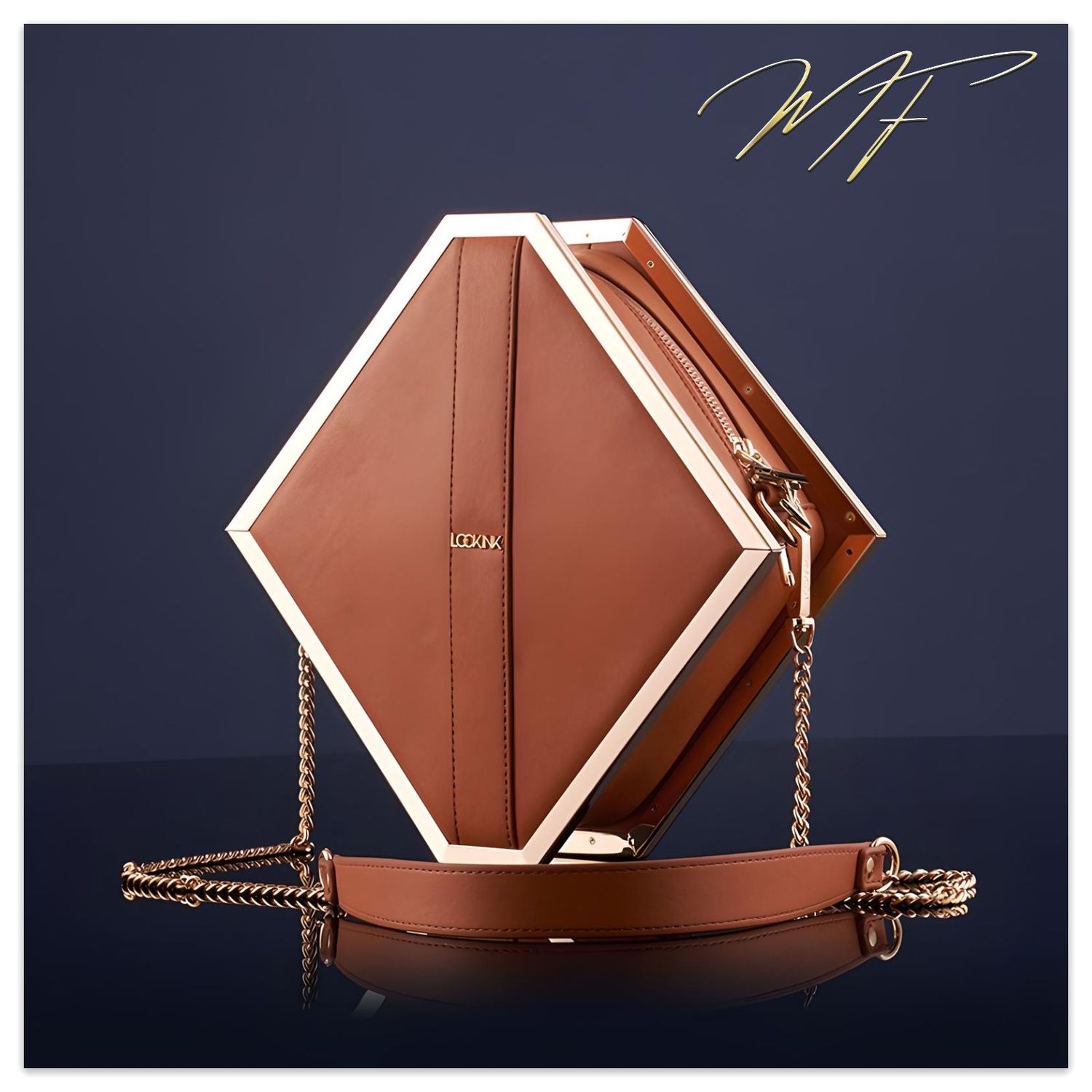 Mysterious Square Handtasche - braun