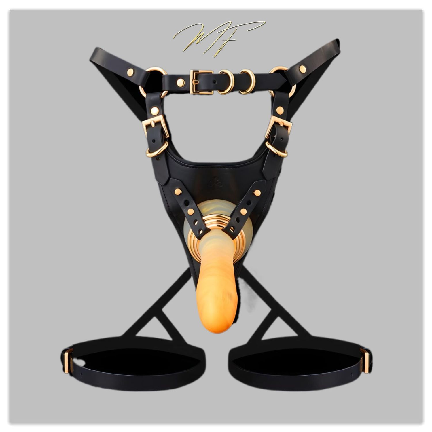 Queen Sheba Strap-on - Goldener Dildo