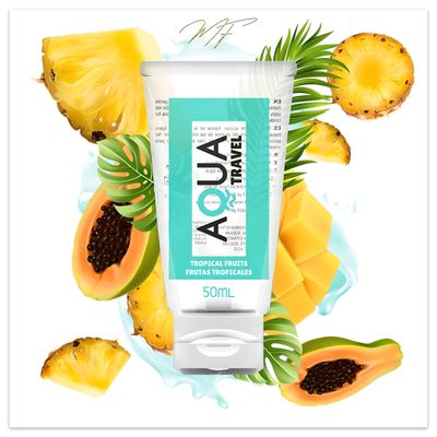 AQUA TRAVEL Tropische Früchte - Gleitgel auf Wasserbasis
