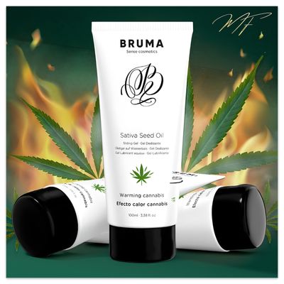 BRUMA - ALOE VERA Gleitgel mit Sativa-Samenöl - Wärme-Effekt