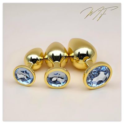 3er Set Plug gold/klar