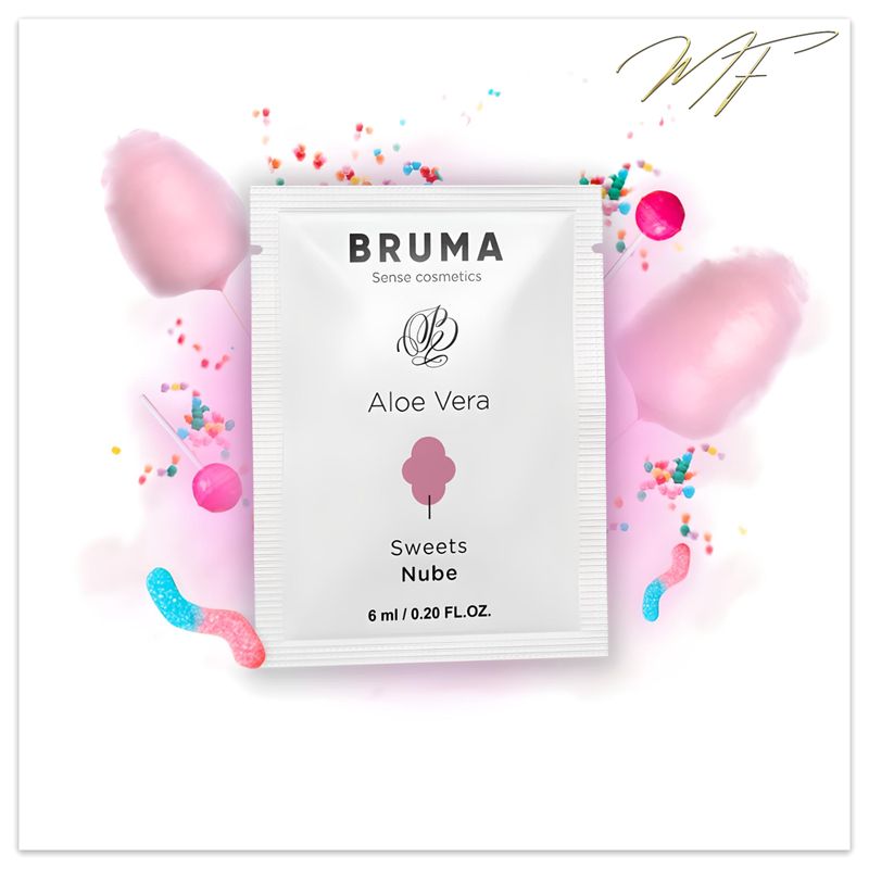 BRUMA - ALOE VERA Gleitgel - Zuckerwatte Einzeldosis