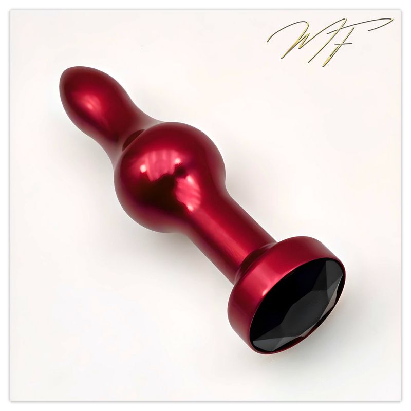 Anal-Plug rot/schwarz Anal-Plug rot/schwarz