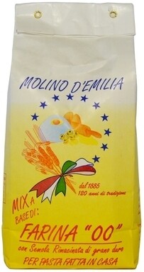 TIPO 00 CON SEMOLA RIMACINATA DI GRANO DURO 1kg