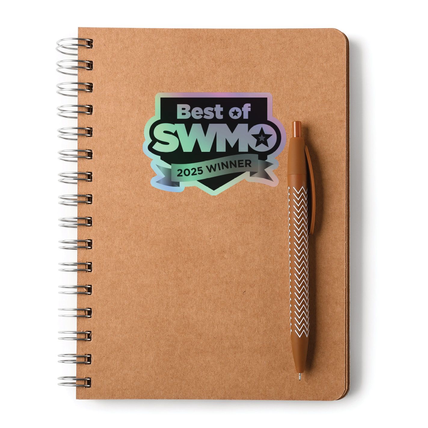 Kiss-Cut Holographic Logo Stickers