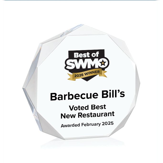 Acrylic Winner's Award - Clear Octagon