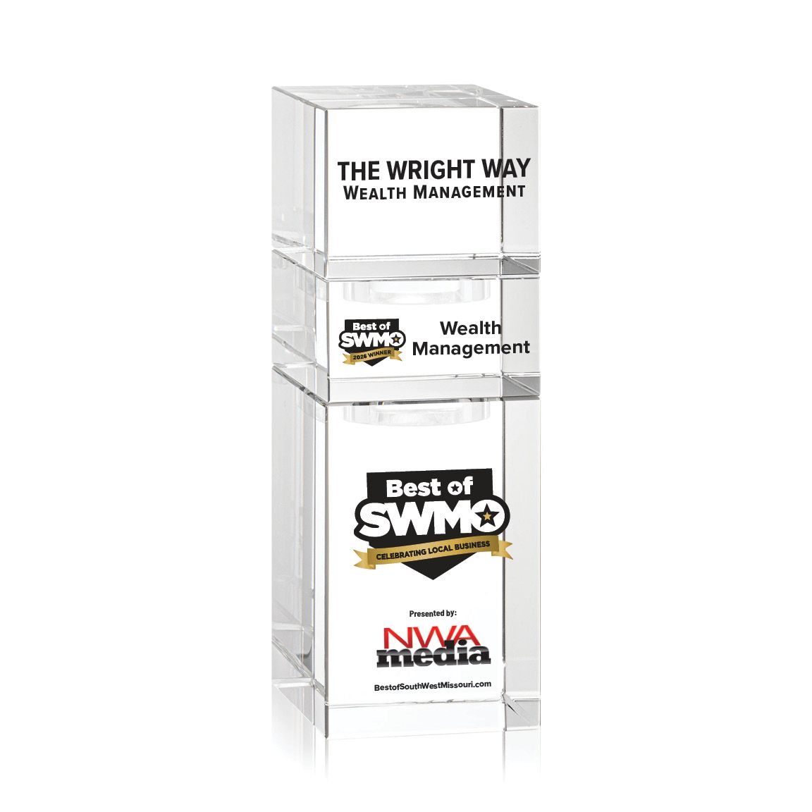 Crystal Winner's Award - Stackable Tower