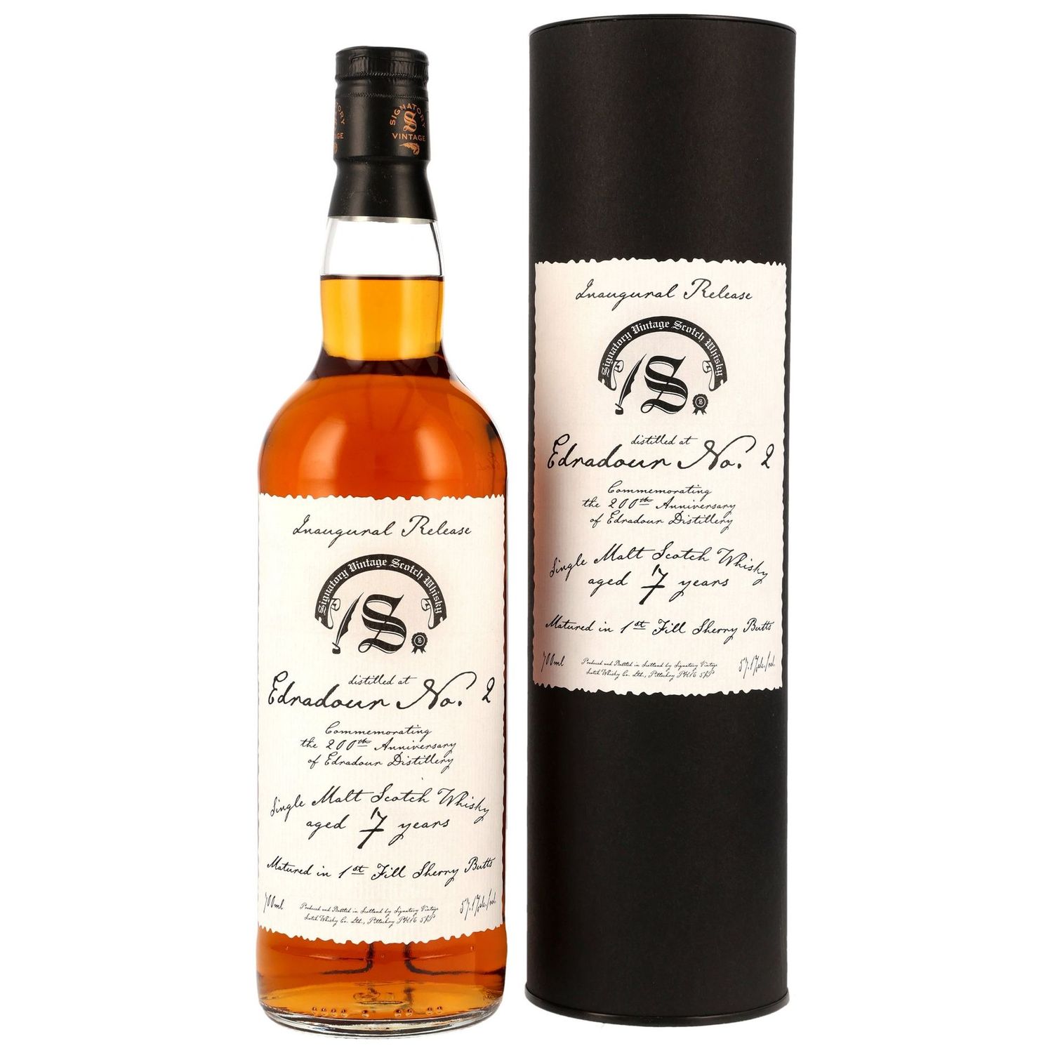 Edradour No.2 - 2018/2025 (7 Jahre) 1st Fill Sherry Butts - Inaugural Release