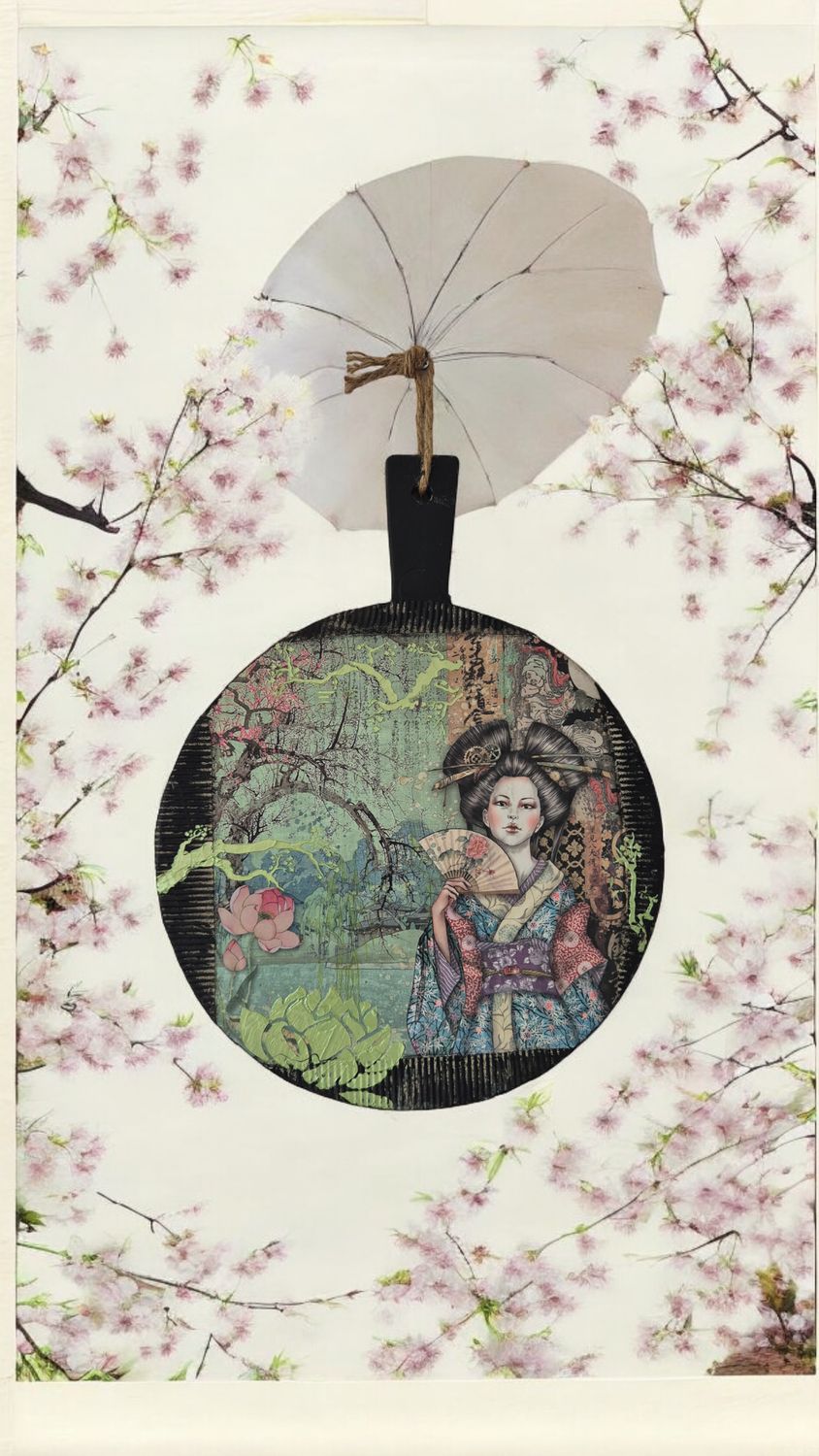 Wandbord Yuka – Dubbelzijdig houten bord