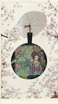Wandbord Yuka – Dubbelzijdig houten bord