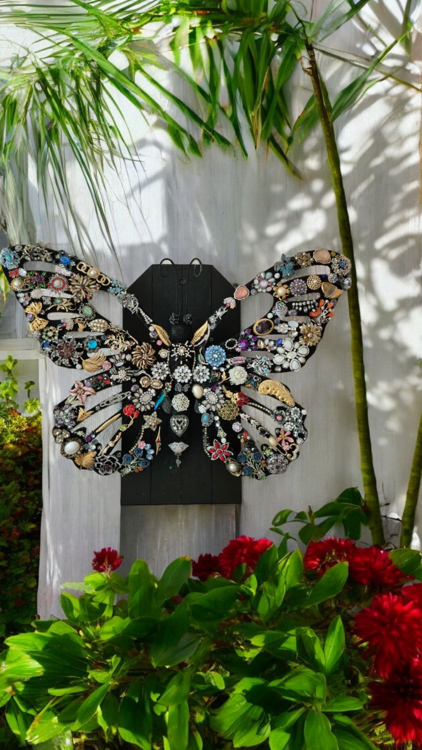 Butterfly Treasures – Mixed media kunstwerk
