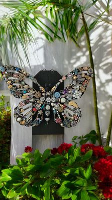 Butterfly Treasures – Mixed media kunstwerk