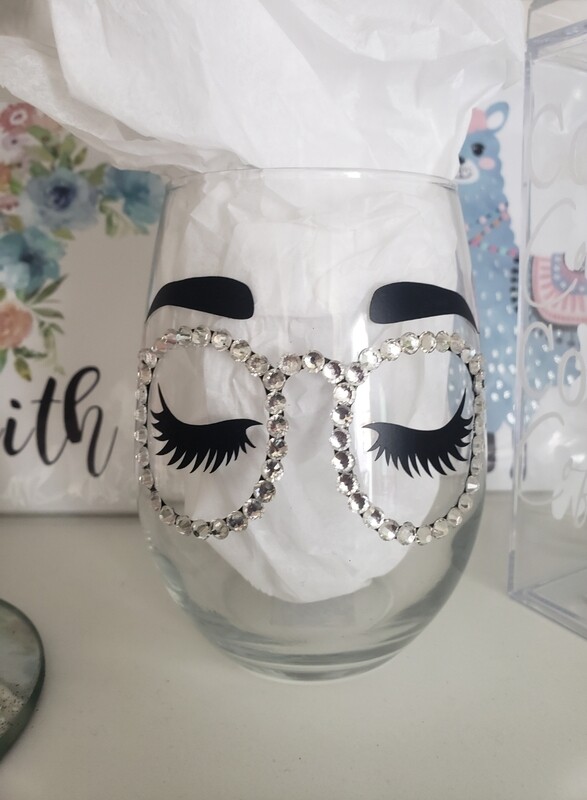 Bedazzled Glasses cup