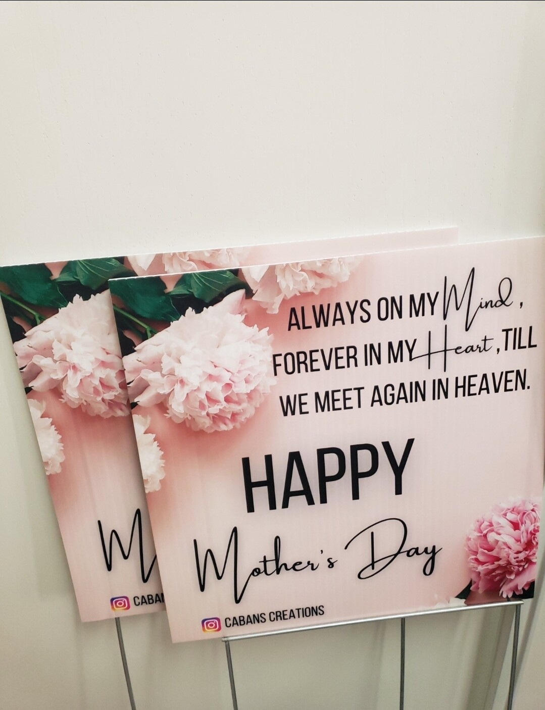 Mothers day cemetary signs