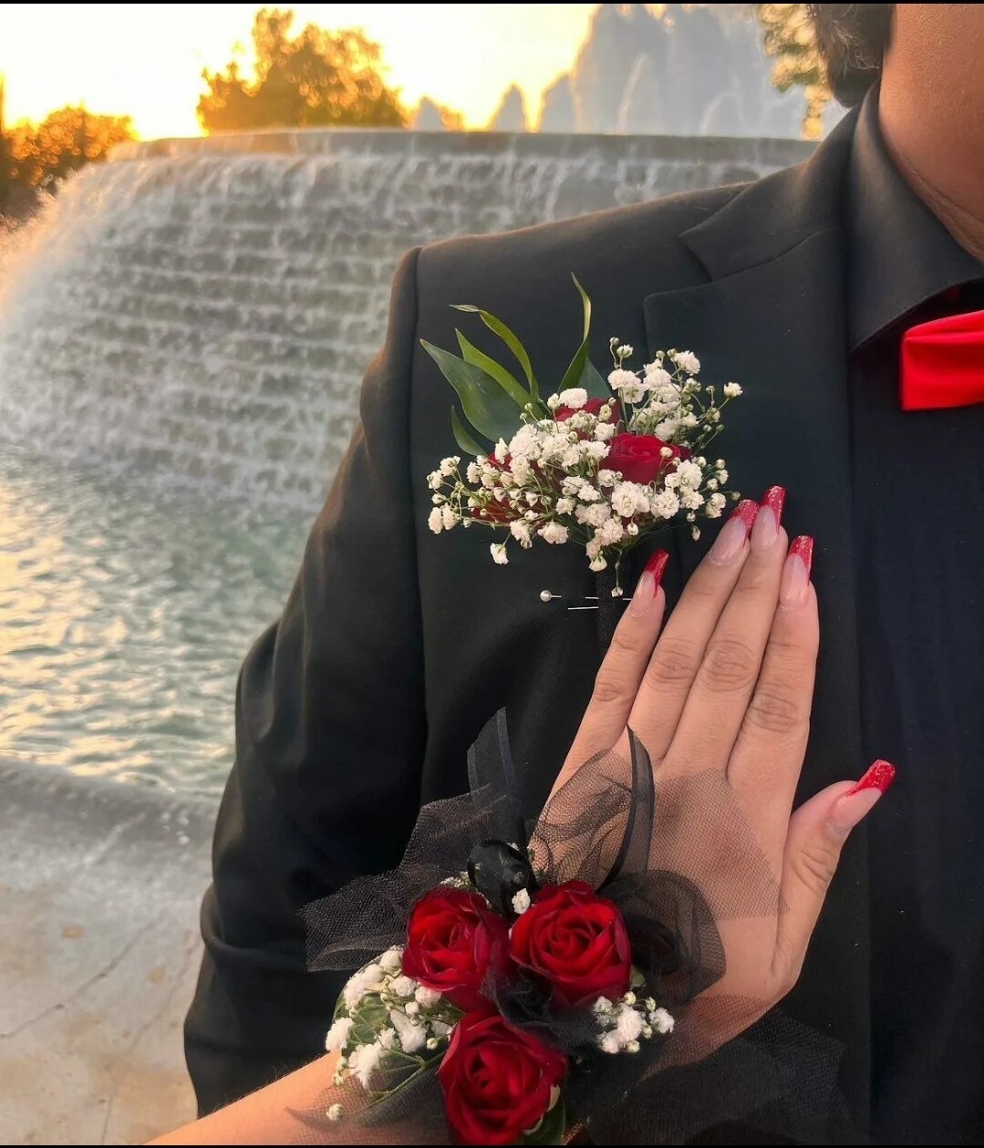 Prom corsage and boutonniere