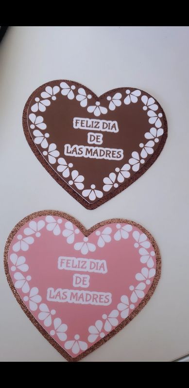 Mothers day Barro heart toppers