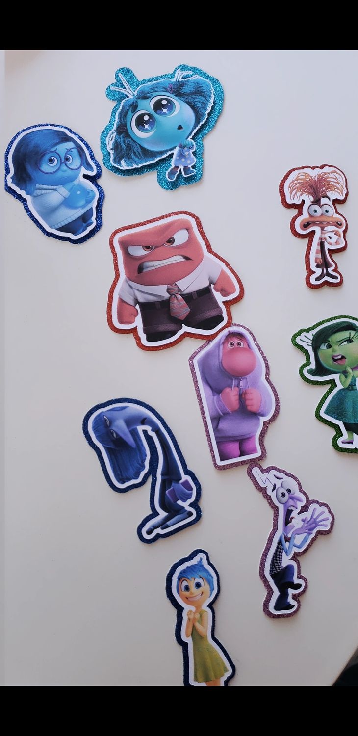 Inside out 2 character toppers