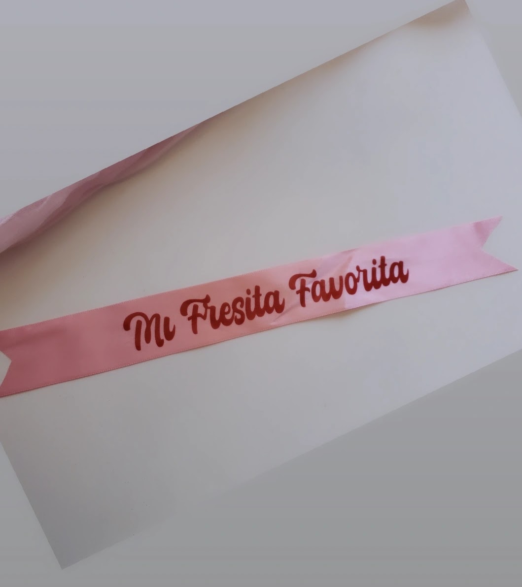 Custom Bouquet ribbon