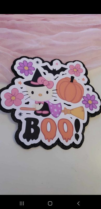 Spooky Hello Kitty BOO Topper
