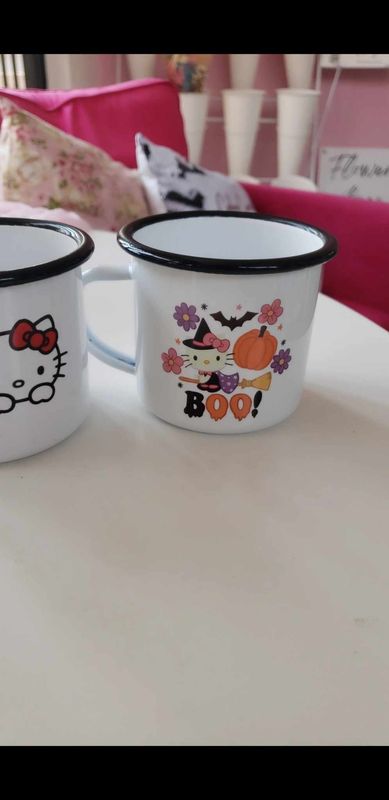 Spooky Hello Kitty BOO tin mug