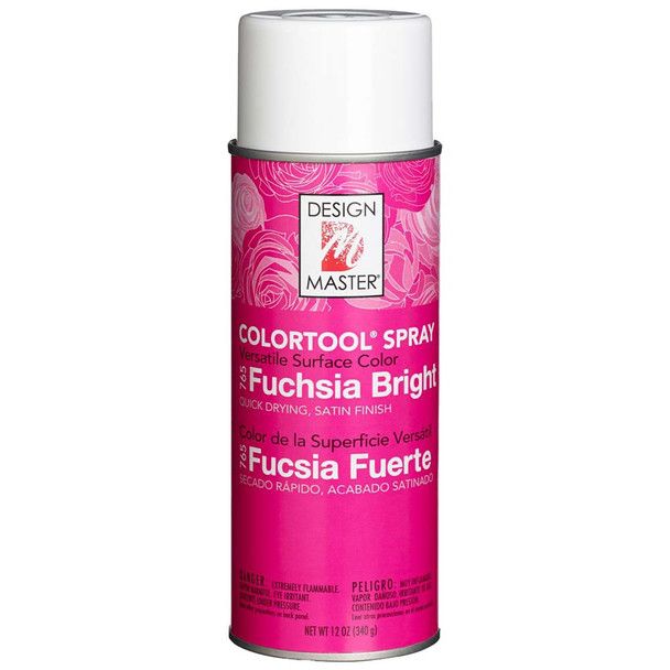 Fuschia Floral Spray paint
