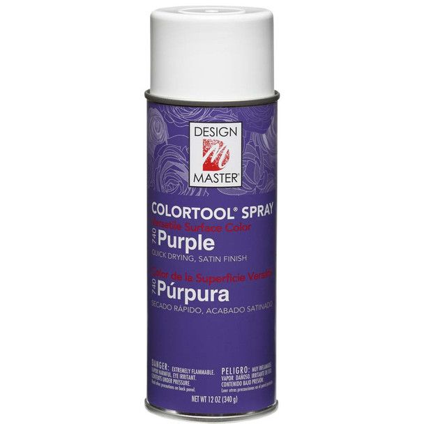 Purple Floral Spray paint