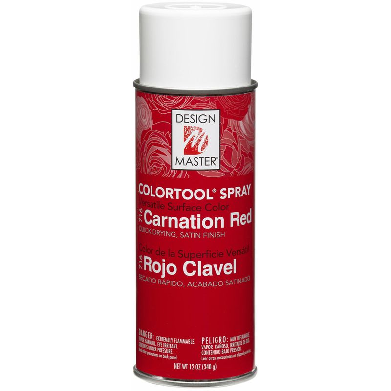 Carnation red floral Spray paint