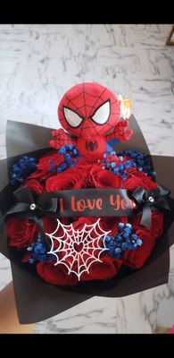 Spiderman flower bouquet