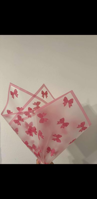 Pink Bow Korean Bouquet paper