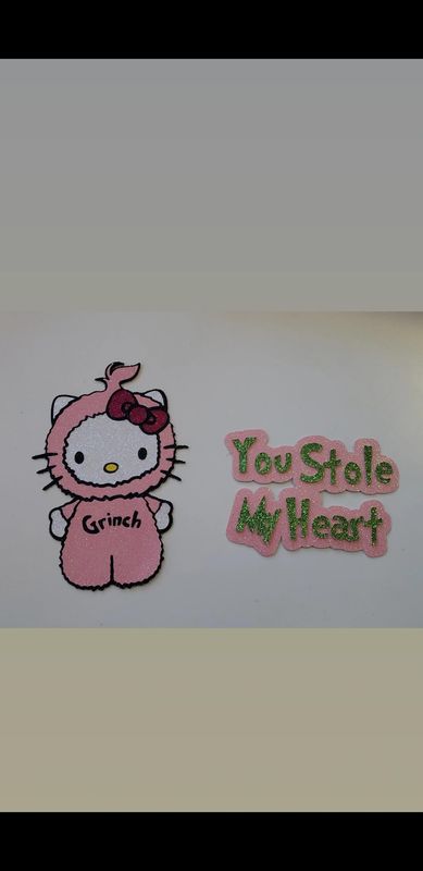 Hello Kitty Grinch stole my heart toppers