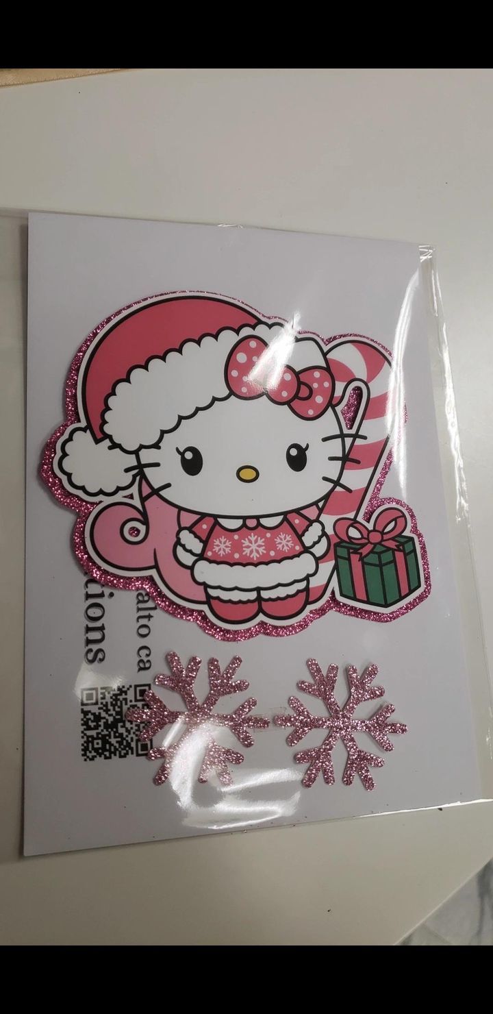 Hello Kitty Christmas present topper