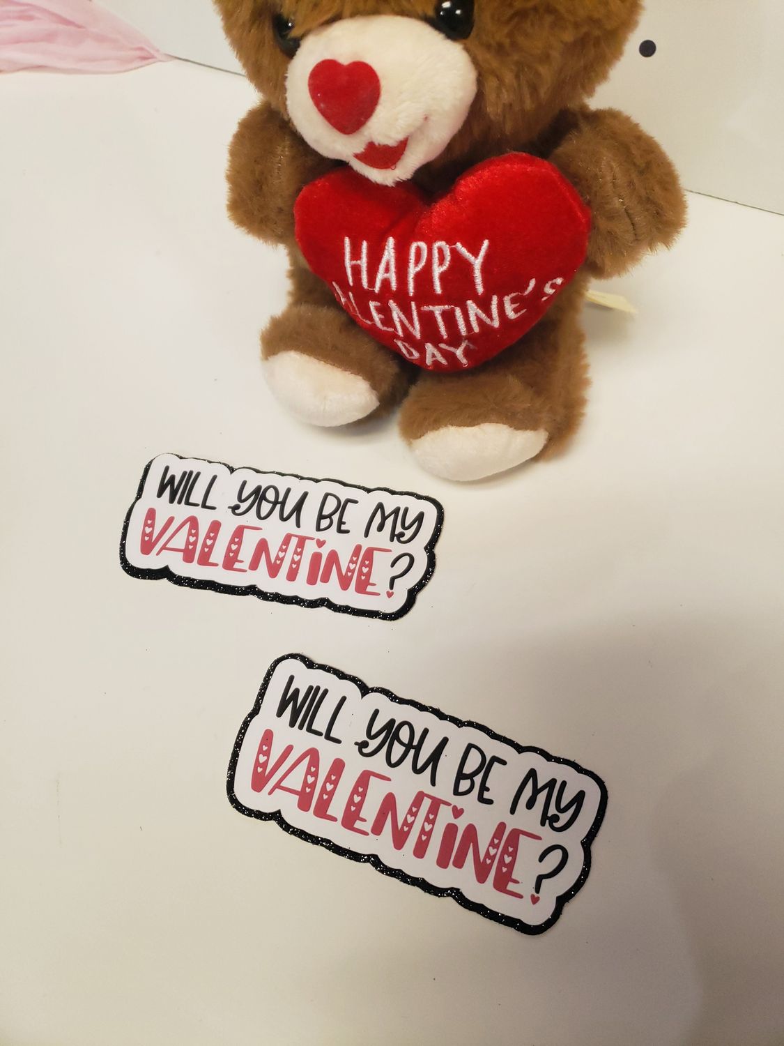 Will you Be my valentine Valentines topper