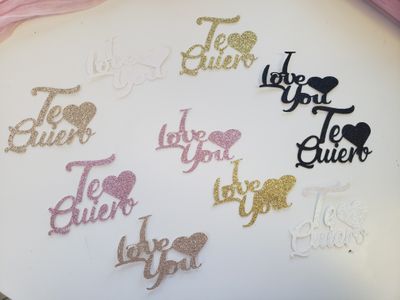 I love you Valentines topper