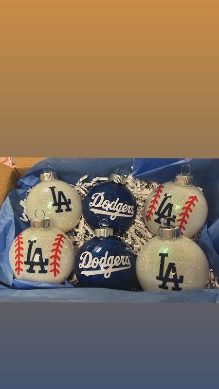 La Dodgers Christmas Ornaments