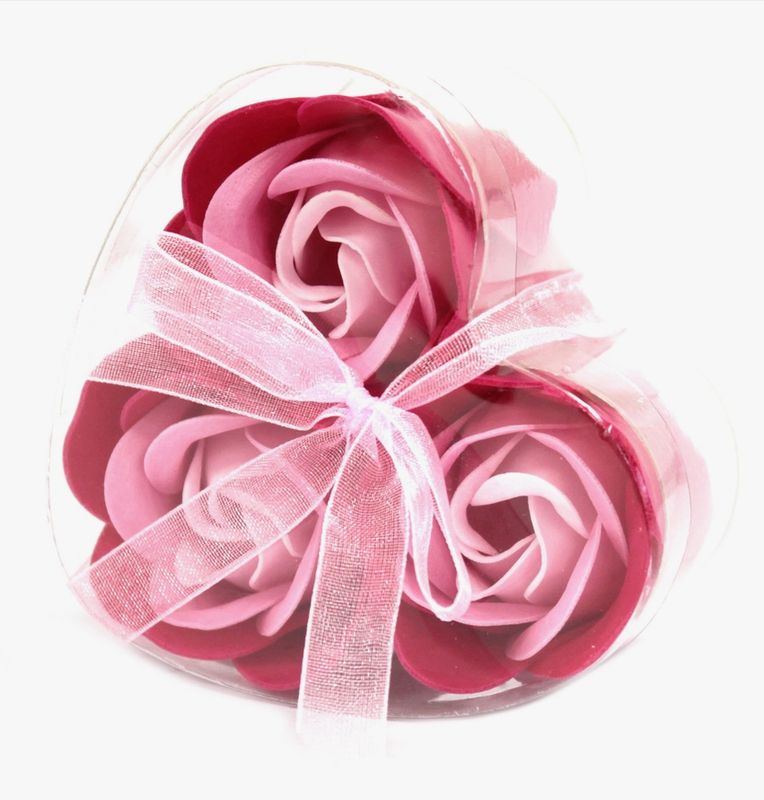 Heart shaped rose SOAP mini