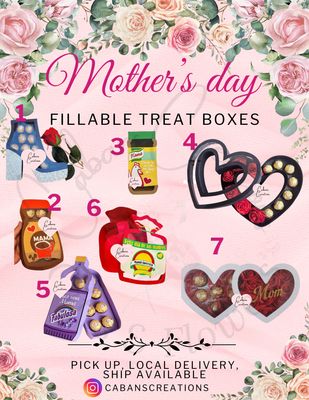 Mothers day Fillable treat boxes