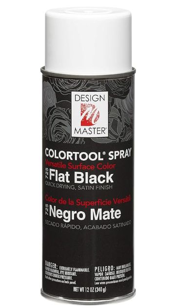 Black Floral Spray paint