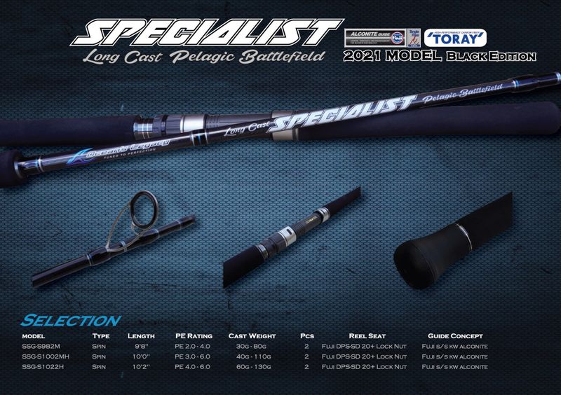 OCEANS LEGACY SPECIALIST SPIN 10&#39;2&quot; PE 4-6