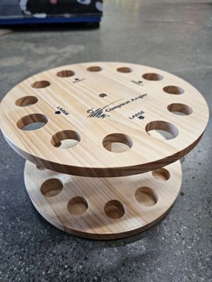 Rod Rack/Holder timber round