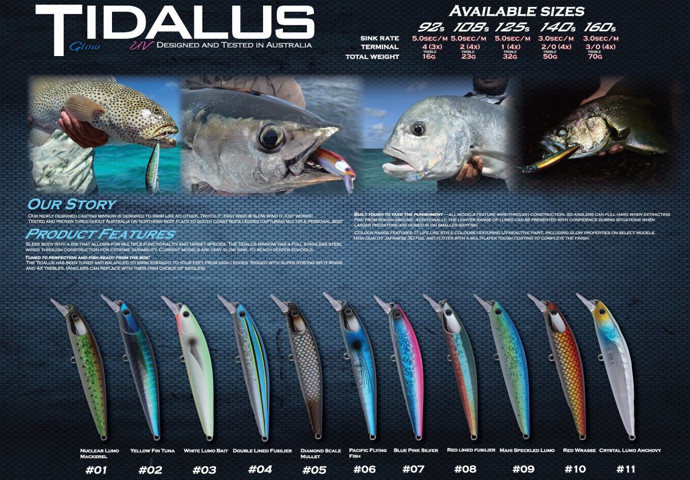 OCEANS LEGACY TIDALUS MINNOW