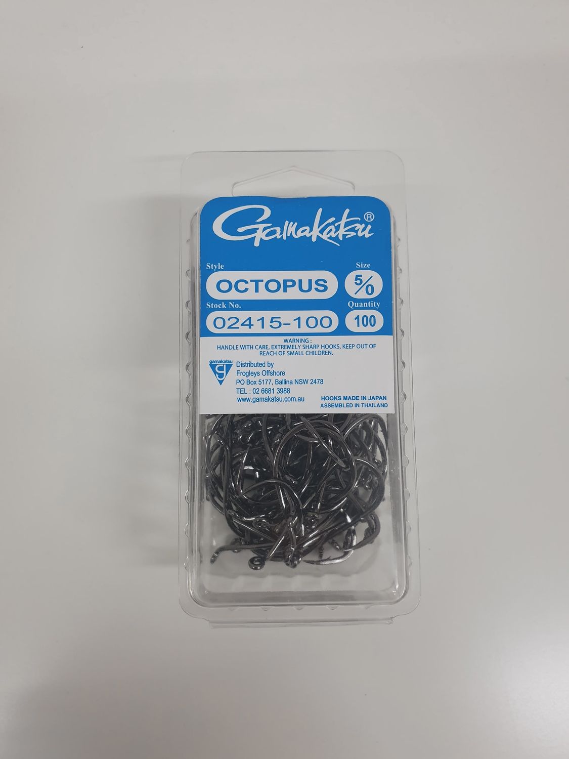 GAMAKATSU OCTOPUS BLACK 100PK