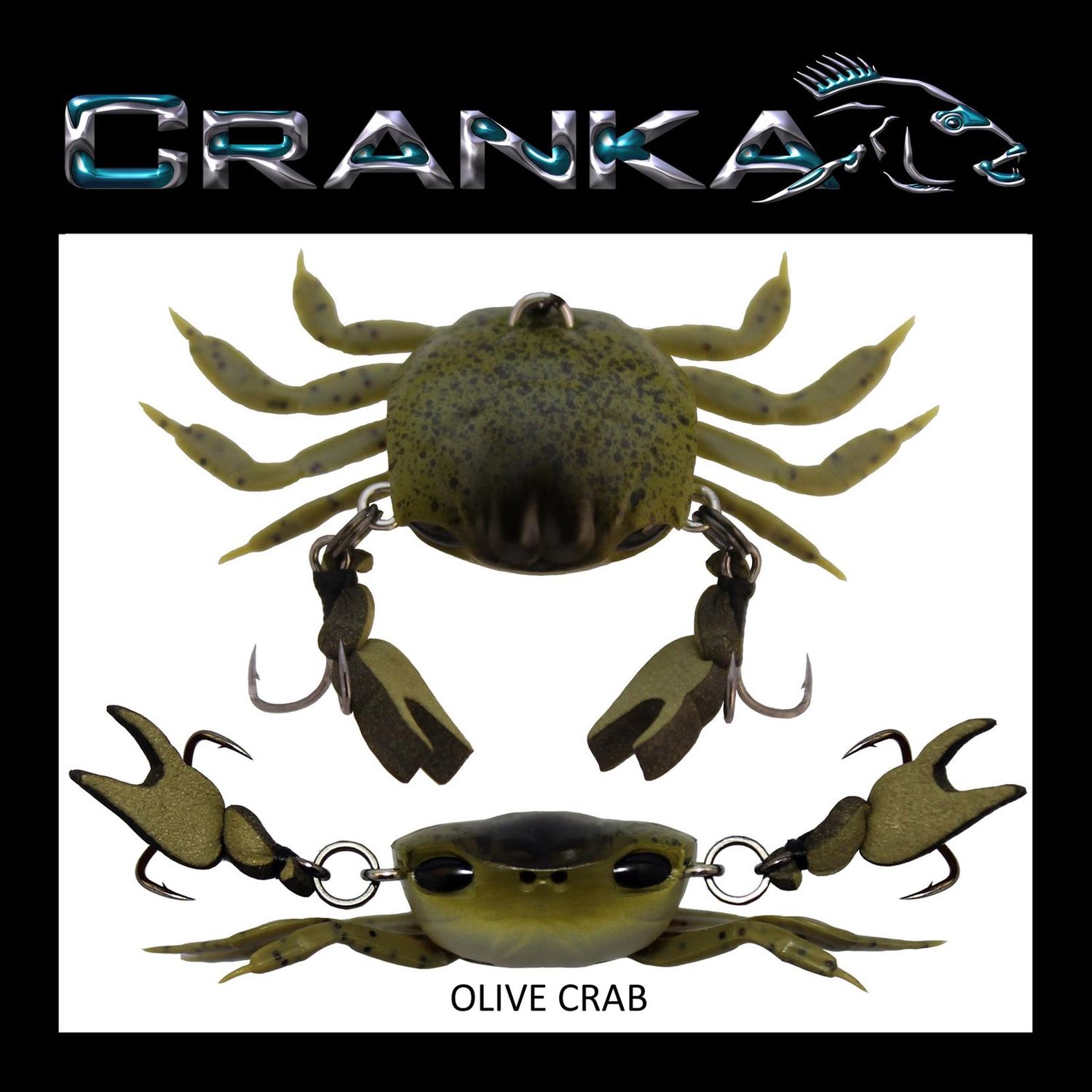CRANKA CRAB 50MM LIGHT 3.9G TREBLE, Lure Hard Bodies Minnow Colour: OLIVE, TOPCODE: DK034A
