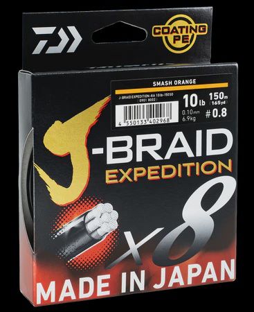 DAIWA J BRAID EXPEDITION 150M ORANGE